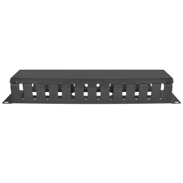 2U Cable Manager 12-Finger Duct with Cover