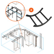 12" Inside Cable Runway Horizontal Bend