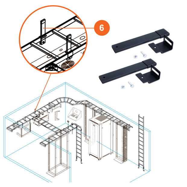 6" Retaining Post Kit Pair