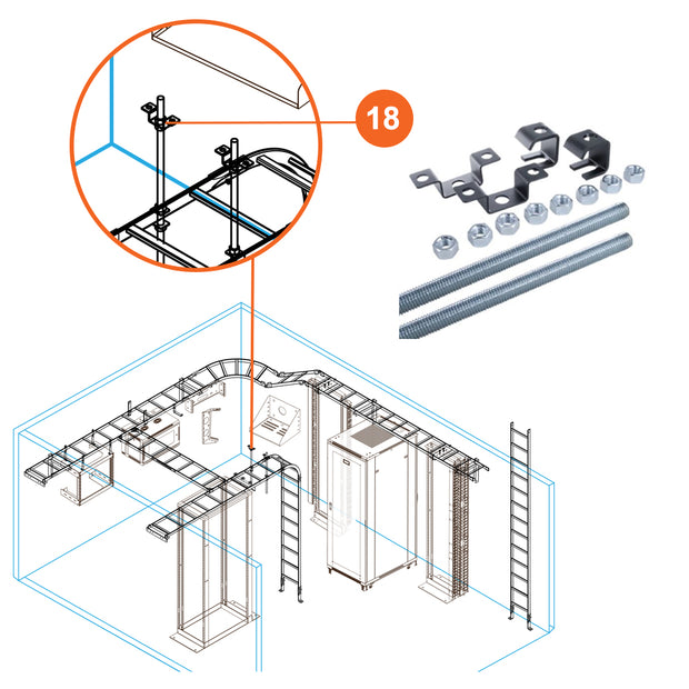 Ceiling Support Kit Includes Road Pair