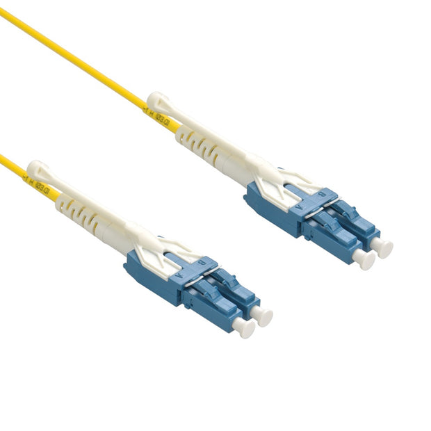 2m Uniboot LC/UPC LC/UPC Singlemode Duplex Fiber Optic Patch Cable with Pull Push Tab