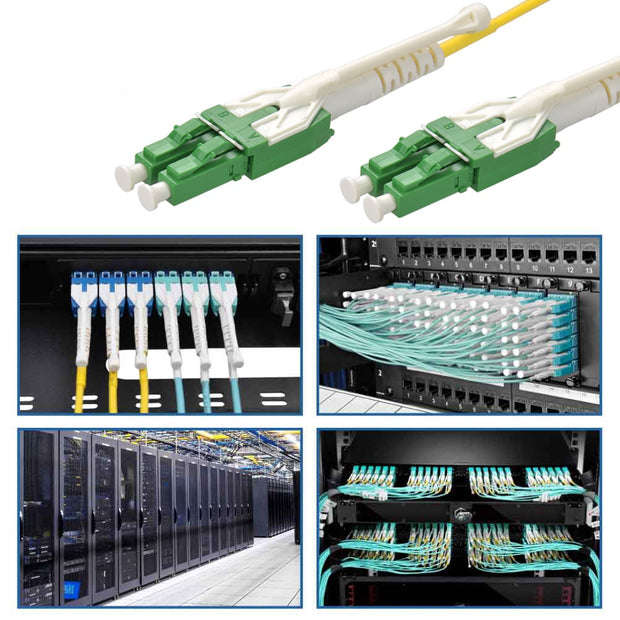 10m Uniboot LC/APC LC/APC Singlemode Duplex OFNR Fiber Optic Patch Cable