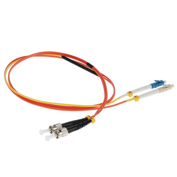1m Singlemode LC to OM1 ST Duplex Mode Conditioning Fiber Optic Patch Cable