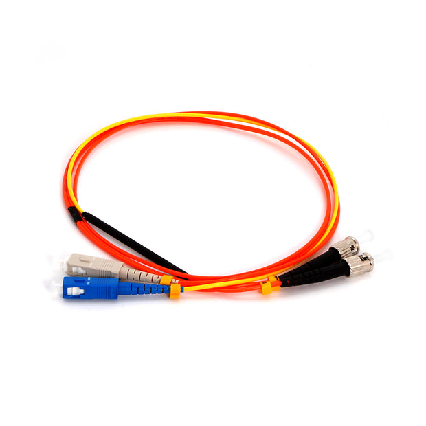 2m Singlemode SC to OM2 ST Duplex Mode Conditioning Fiber Optic Patch Cable