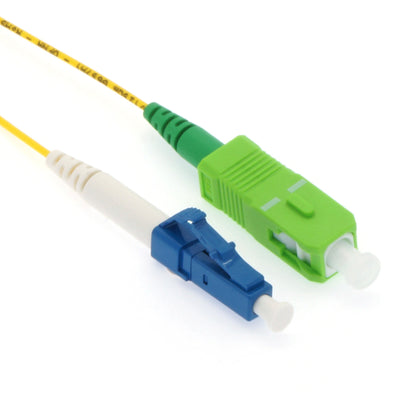 5m LC/UPC-SC/APC Singlemode Simplex 1.2mm Slim Fiber Optic Patch Cable with Short Boot