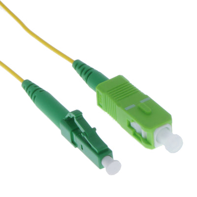 1m LC/APC-SC/APC Singlemode Simplex 1.2mm Slim Fiber Optic Patch Cable with Short Boot