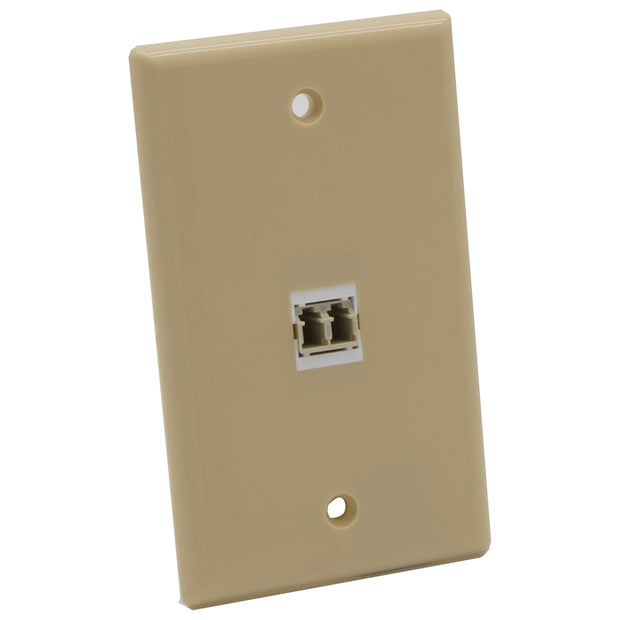 Keystone Jack LC/UPC Multimode Duplex Ivory