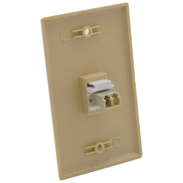 Keystone Jack LC/UPC Multimode Duplex Ivory