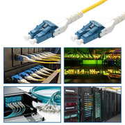 2m Uniboot LC/UPC-LC/UPC Singlemode Duplex Fiber Optic Patch Cable Standard