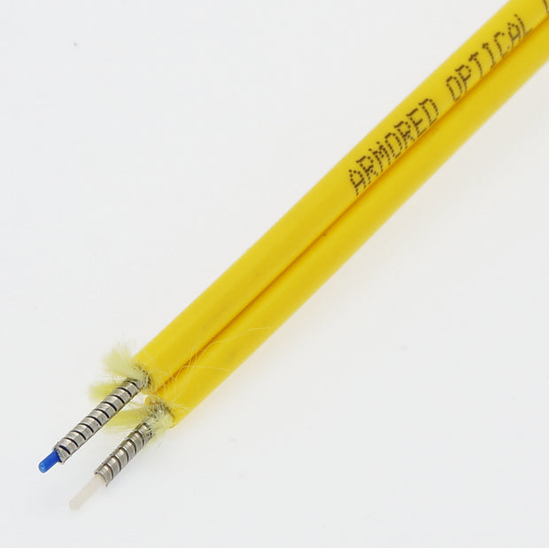 7m LC/UPC-LC/UPC Armored Singlemode Duplex Fiber Optic Cable