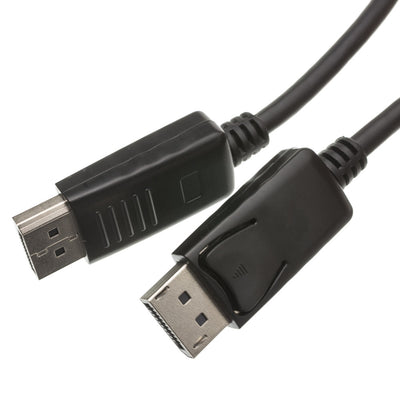 DisplayPort v1.2 Video Cable, 17.28 Gbit/s Data Rate for up to 4k@75Hz, DisplayPort Male