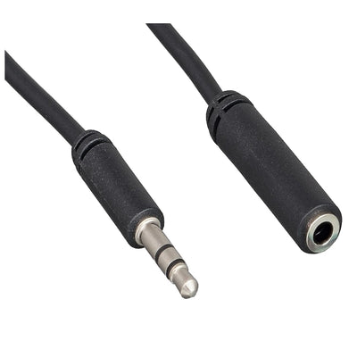 Slim Mold 3.5mm Stereo Extension Cable, 3.5mm Male to 3.5mm Female