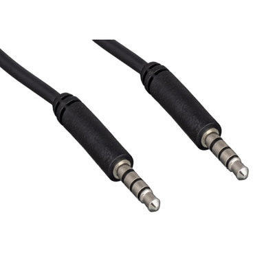 3.5mm Stereo Male / 3.5mm Stereo Male, TRRS Mic Cable, 6 ft
