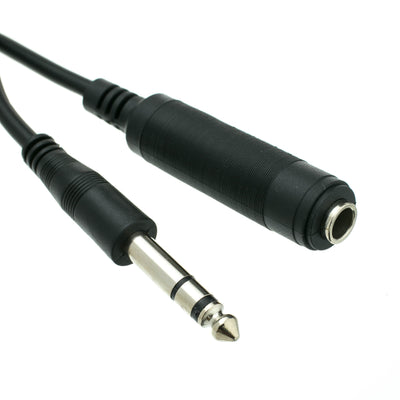 1/4 inch Stereo Extension Cable, TRS, 1/4 inch Male to 1/4 inch Female