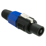 Speakon Male Inline Connector, 4 Pole, 3 Piece