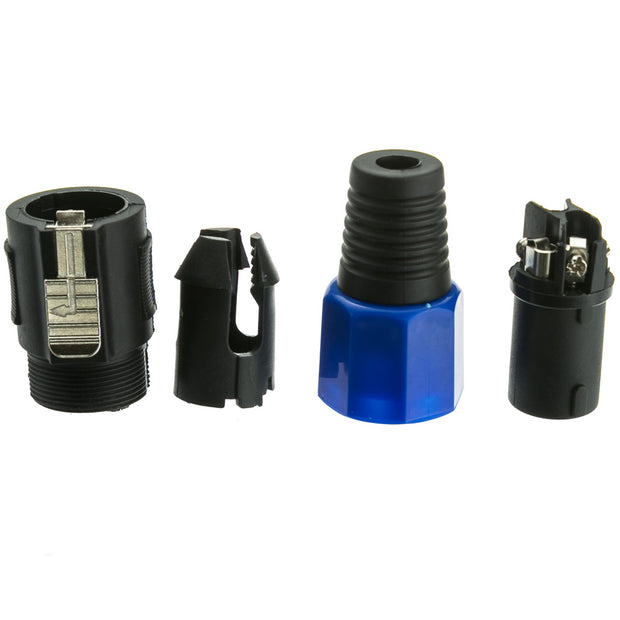 Speakon Male Inline Connector, 4 Pole, 3 Piece