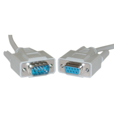 Serial Extension Cable, DB9 Male to DB9 Female, RS-232, 9 Conductor, 1:1