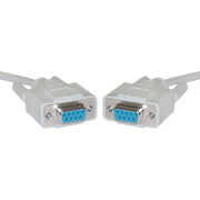 DB9 Female Serial Cable, DB9 Female, UL rated, 9 Conductor, 1:1