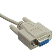 Null Modem Cable, DB9 Male to DB9 Female, UL rated, 8 Conductor