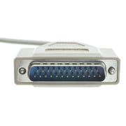 Null Modem Cable, DB9 Female to DB25 Male, UL rated, 8 Conductor