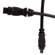 Firewire 400 9 Pin to 4 Pin cable, Black, IEEE-1394a