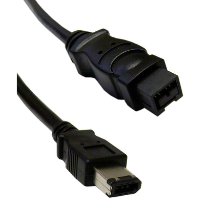 Firewire 400 9 Pin to 6 Pin Cable, Black, IEEE-1394a