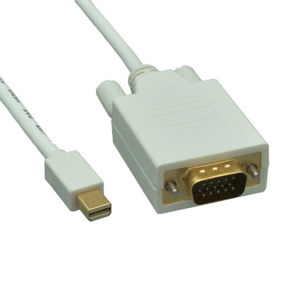 Mini DisplayPort to VGA Video Cable, Mini DisplayPort Male to VGA Male