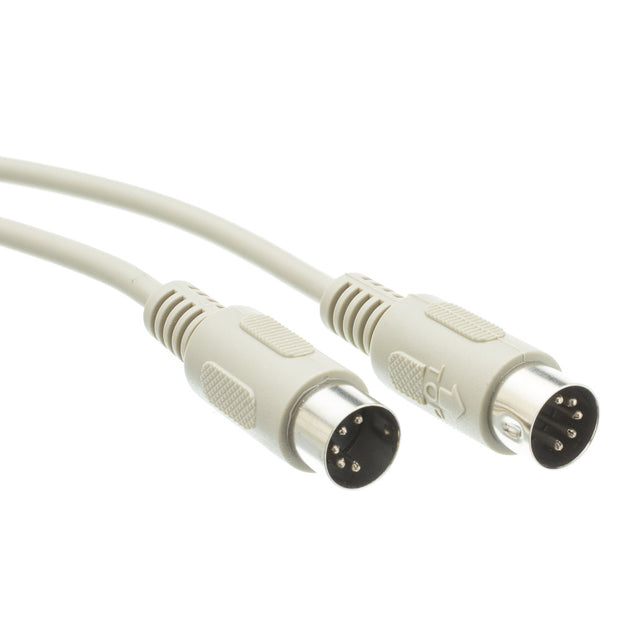 AT Keyboard Cable, Din5 Male, 5 Conductor, Straight