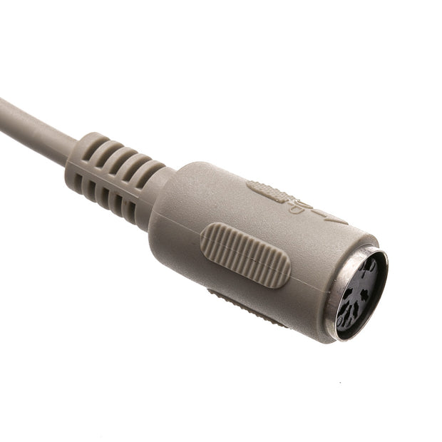 AT Keyboard Extension Cable, Din5 Male to Din5 Female, 5 Conductor, Straight, 25 foot