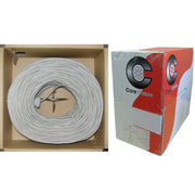Security/Alarm Wire, Gray, 22/2 (22AWG 2 Conductor), Stranded, CMR / In-wall rated, Pullbox, 1000 foot