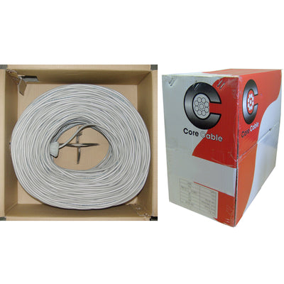 Security/Alarm Wire, Gray, 22/6 (22AWG 6 Conductor), Stranded, CM / Inwall rated, Pullbox
