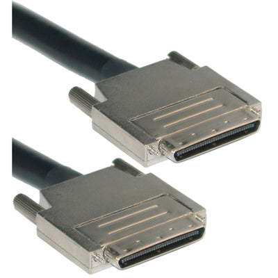 SCSI III Cable, VHDCI 68 (0.8mm) Male, Offset Orientation, 6 foot