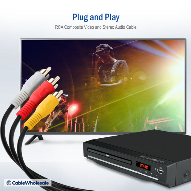 RCA Audio / Video Cable, 3 RCA Male