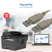 USB 2.0 Type A Male to Type A Male Cable