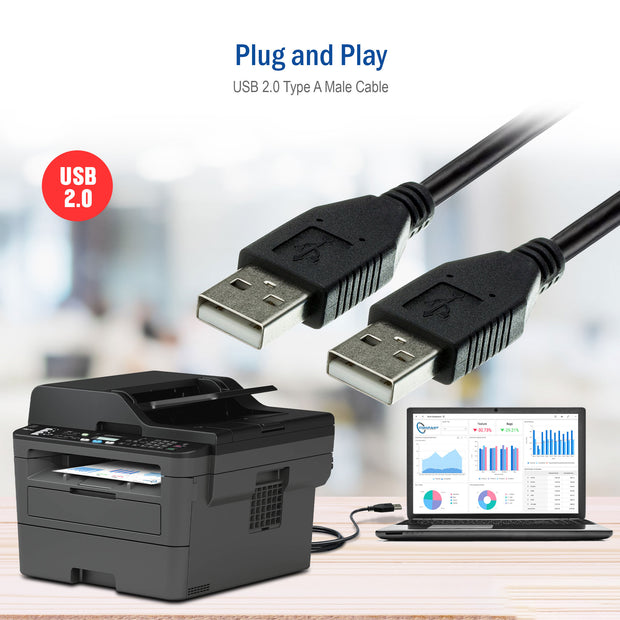 Plenum USB 2.0 High Speed Active Extension Cable, CMP, Type A Male to A Female