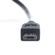 Micro USB 2.0 Cable, Black, Type A Male / Micro-B Male