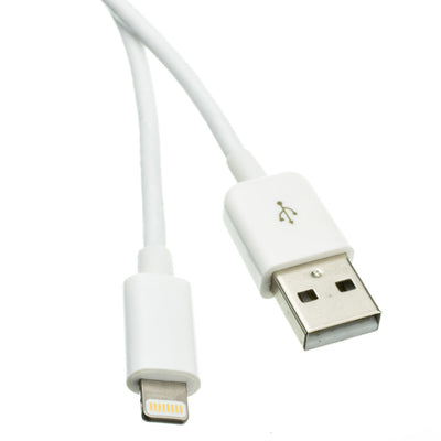 Apple Lightning to USB Cable, Authorized White iPhone, iPad, iPod USB Charge and Sync Cable