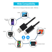 USB 2.0 Type A Male to Type C Male - 480mb