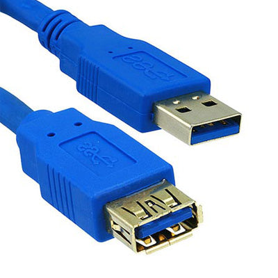 USB 3.0 Extension Cable, Blue, Type A Male / Type A Female