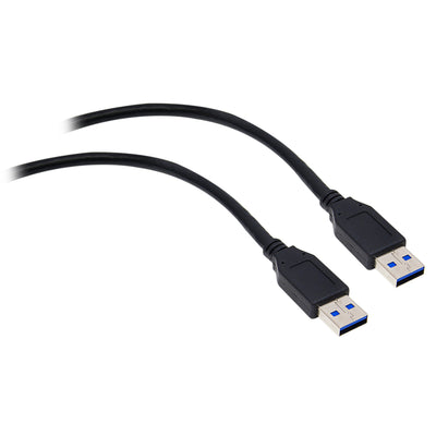 USB 3.0 Cable, Black, Type A Male / Type A Male