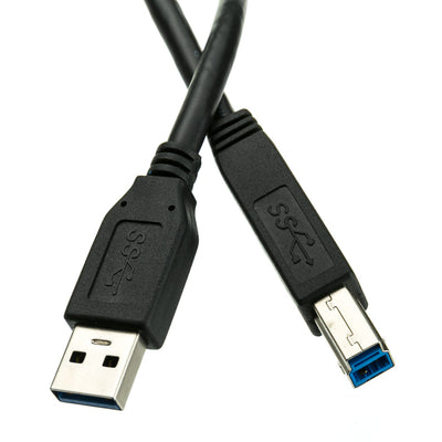 USB 3.0 Printer / Device Cable, Type A Male to Type B Male, Black