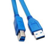 USB 3.0 Printer / Device Cable, Blue, Type A Male to Type B Male