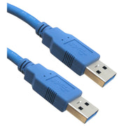USB 3.0 Cable, Blue, Type A Male / Type A Male