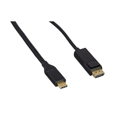 USB 3.1 Type C Male to DisplayPort Male Video Cable, Black