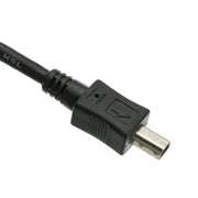 Mini 4 Pin USB 2.0 Cable, Black, Type A Male to 4 Pin Mini-B Male, 6 foot