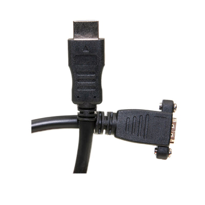 HDMI Extension Cable, High Speed with Ethernet, HDMI-A male to Panel Mount HDMI-A female , 4K @ 30Hz