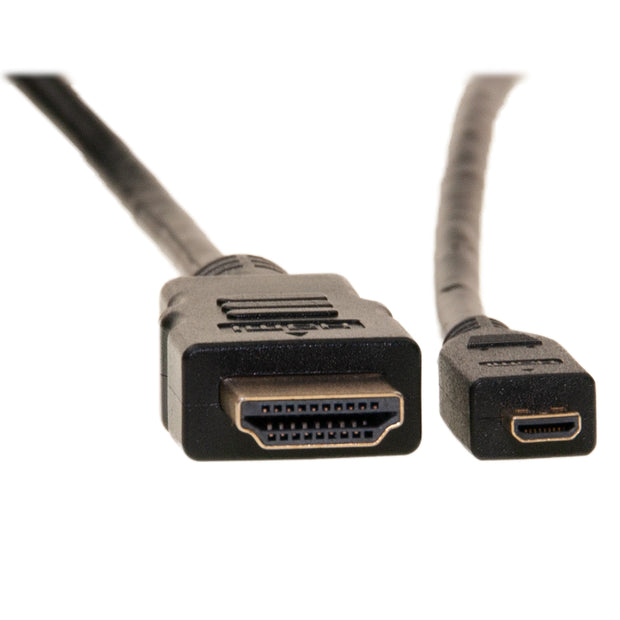 Micro HDMI Cable, High Speed with Ethernet, HDMI Male to Micro HDMI Male (Type D)