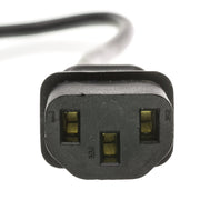 Computer / Monitor Power Cord, Black, NEMA 5-15P to C13, 18AWG, 10 Amp