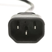 Computer / Monitor Power Extension Cord, Black, C13 to C14, 10 Amp