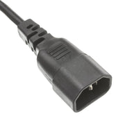 Power Cord Adapter, Black, C14 to NEMA 5-15R, 10 Amp